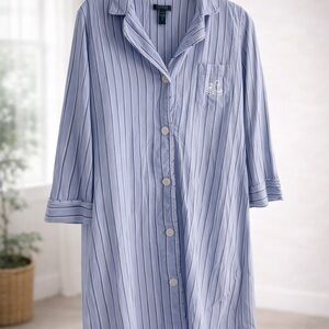 Ralph Lauren Purple Striped Cotton Shirt